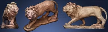 3D model Lion On A Rock (STL)